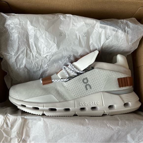 ON Running Couldnova Women Shoes Size 8 White Pearl - Picture 12 of 12